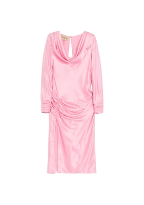 Valentino Garavani crepe satin midi dress - Pink