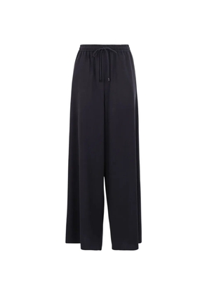 Max Mara elasticated wide-leg trousers - Blue