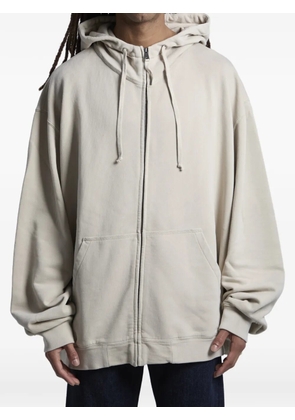 Maison Margiela zip embroidery sweatshirt - Neutrals