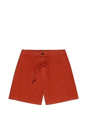 slowear drawstring velvet regular fit shorts - Orange