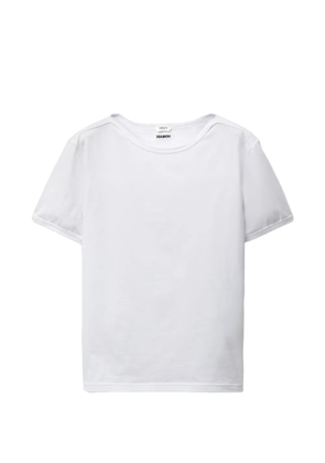 Versace embroidered cotton-jersey T-shirt - White