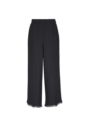 Antonelli fringed hem trousers - Black
