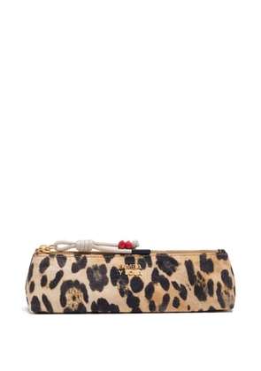 Bimba y Lola leopard-print make up bag - Neutrals