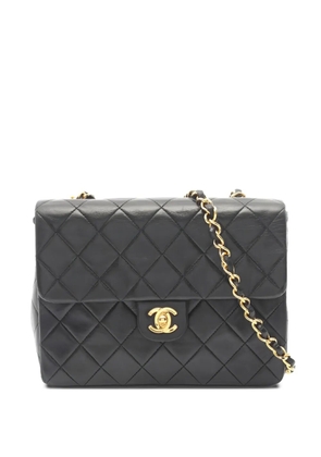 CHANEL Pre-Owned 1989-1991 mini chain-strap quilted shoulder bag - Black