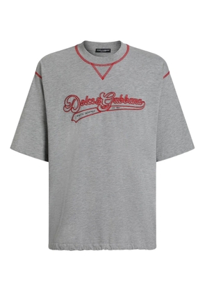 Dolce & Gabbana embroidered T-shirt - Grey