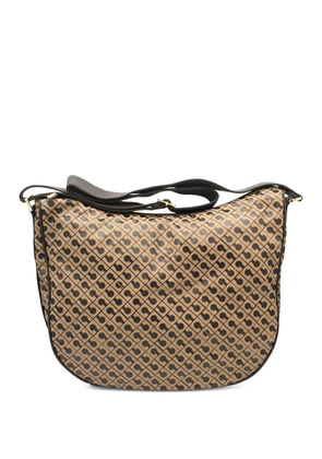 Gherardini patterned strap shoulder bag - Neutrals