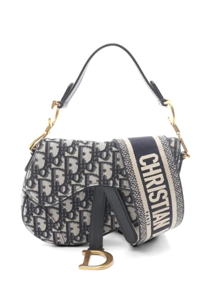 Christian Dior Pre-Owned 2010s mini Saddle Oblique shoulder bag - Blue