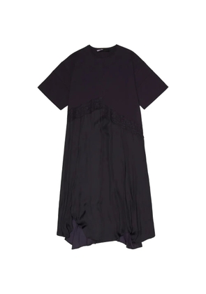 Bimba y Lola lace-detail midi dress - Grey