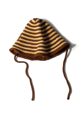 Miu Miu knitted cotton hat - Brown
