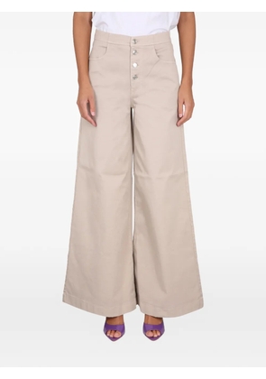 Department 5 Yoko buttoned wide trousers - Neutrals