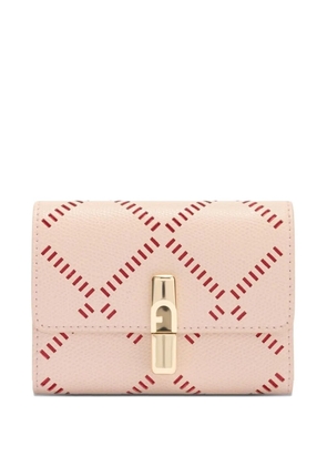 Furla Compact S embossed wallet - Pink