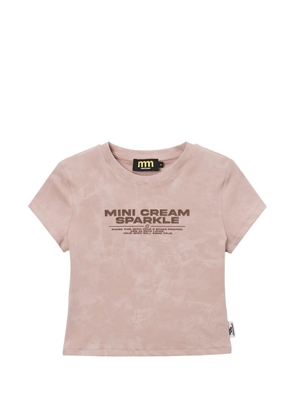 Mini Cream logo-print T-shirt - Pink