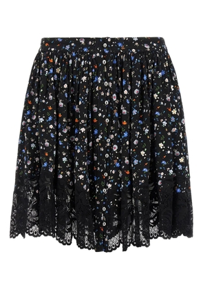 Rabanne lace-embellished skirt - Black
