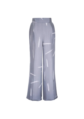 Kiton creased palazzo pants - Grey