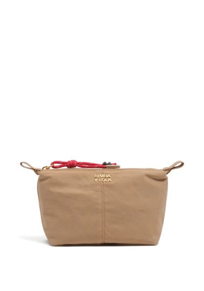 Bimba y Lola topstitch-detail make up bag - Neutrals