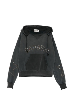 SATOSHI NAKAMOTO embellished hoodie - Grey