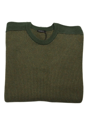 MANRICO CASHMERE textured crewneck sweater - Green