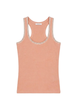 Patrizia Pepe rhinestone trim vest - Orange