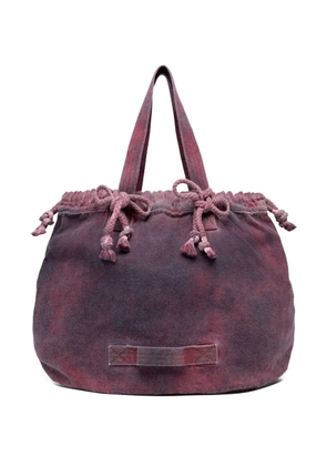 Anntian drawstring fake garden shoulder bag - Red