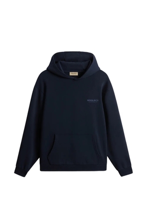Woolrich logo-print hoodie - Blue