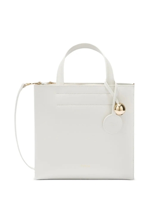 Furla Divide ball charm tote bag - White