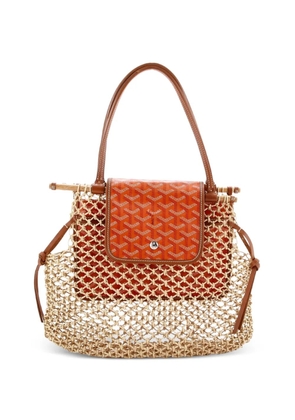 Goyard Pre-Owned Aligre Bag Raffia Net with Coated Canvas tote bag - Brown