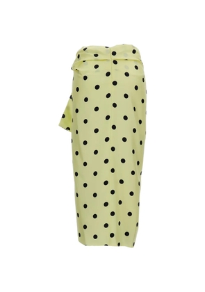 Sportmax Gentile polka-dot midi skirt - Yellow