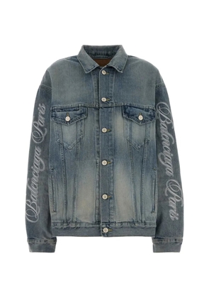 Balenciaga button-up denim jacket - Blue