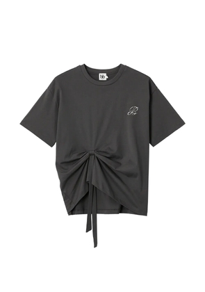 b+ab knot-detail T-shirt - Grey