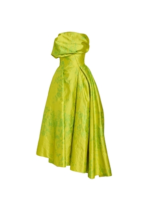 ERDEM floral asymmetric dress - Green