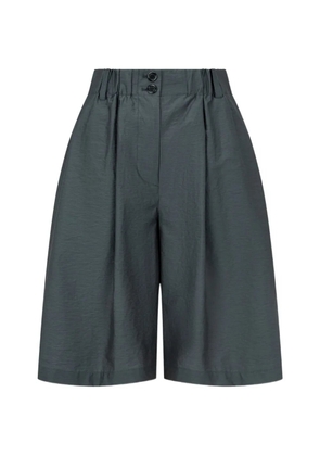 TOMBOY relaxed-fit pleated cotton shorts - Grey