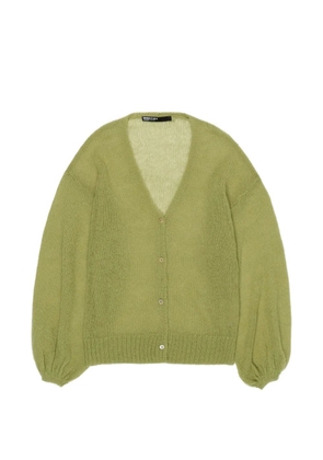 Bimba y Lola balloon-sleeve cardigan - Green