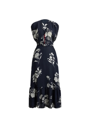 Ralph Lauren Collection Damian floral A-line midi dress - Black