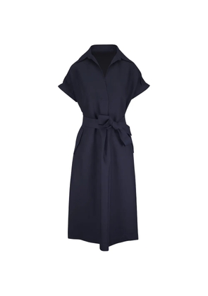 Agnona belted midi dress - Blue