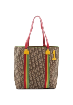 Christian Dior Pre-Owned 1910s Rasta striped tote bag - Neutrals