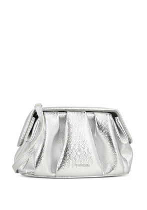 Themoirè gathered shoulder bag - Silver