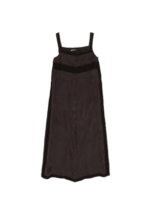 Bimba y Lola lace-trim midi dress - Brown