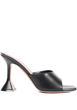 Amina Muaddi Lupita square toe mules - Black