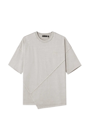 FIVE CM panelled raw-cut T-shirt - Neutrals