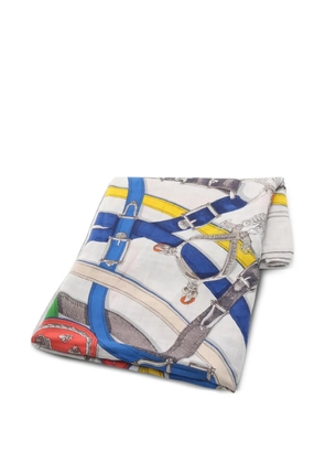 Hermès Pre-Owned 2010s Cavalcadour scarf - Grey