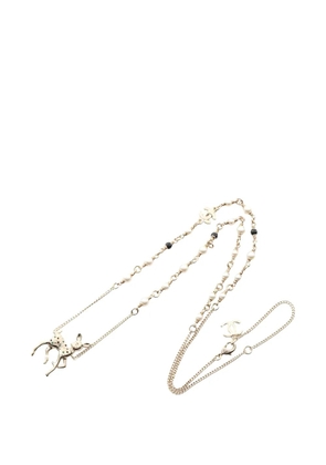 CHANEL Pre-Owned 2025 Coco Mark Bambi necklace - Gold