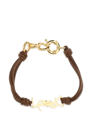 Saint Laurent logo-plaque bracelet - Gold