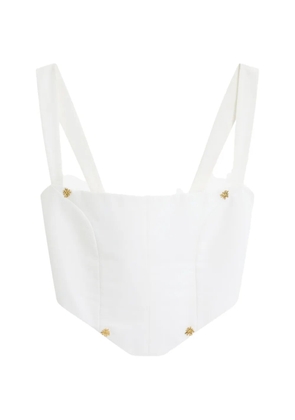 Donde Esteban embellished corset top - White