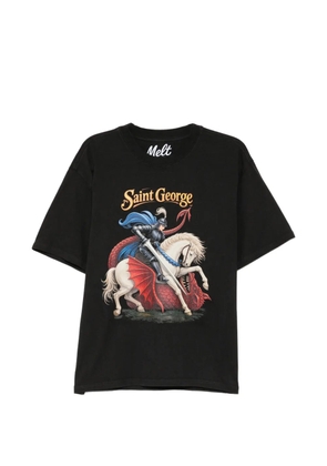 Melt horse-print T-shirt - Black