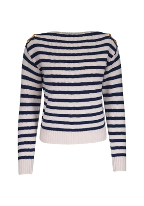 Nili Lotan Tandy striped button sweater - Neutrals