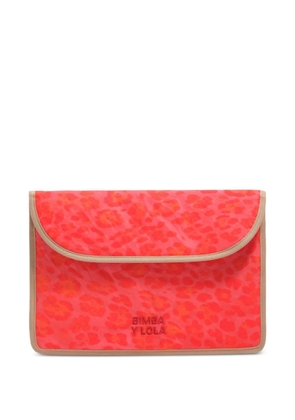 Bimba y Lola leopard computer case - Red