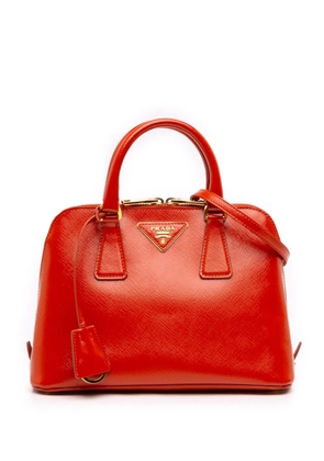 Prada Pre-Owned 2013-2026 Small Saffiano Vernice Promenade satchel - Orange