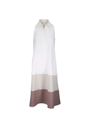 Antonelli Manuel colour-block midi dress - White
