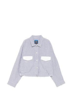 SPORT b. by agnès b. striped cropped jacket - Blue