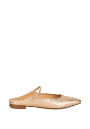 STATUS pointed-toe mules - Gold